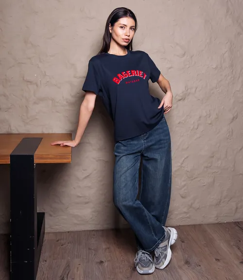 Футболка #КТ6025 (4), тёмно-синий