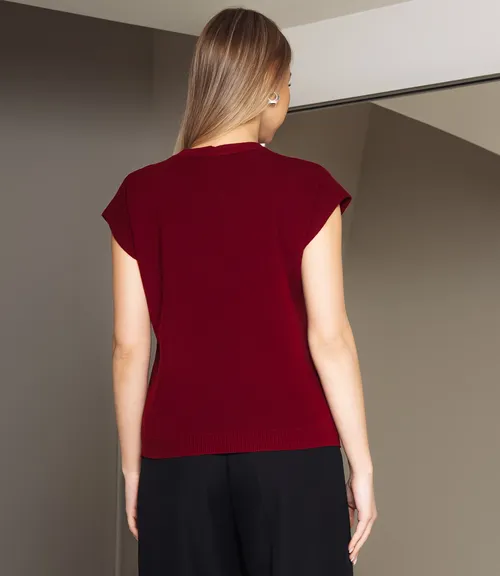 Футболка #КТ6002 (1), бордовый