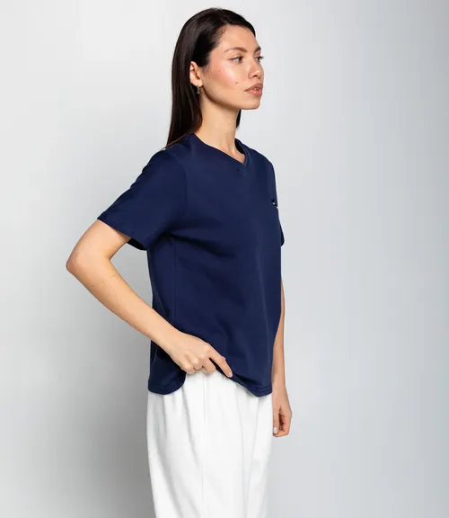 Футболка #КТ30811, тёмно-синий