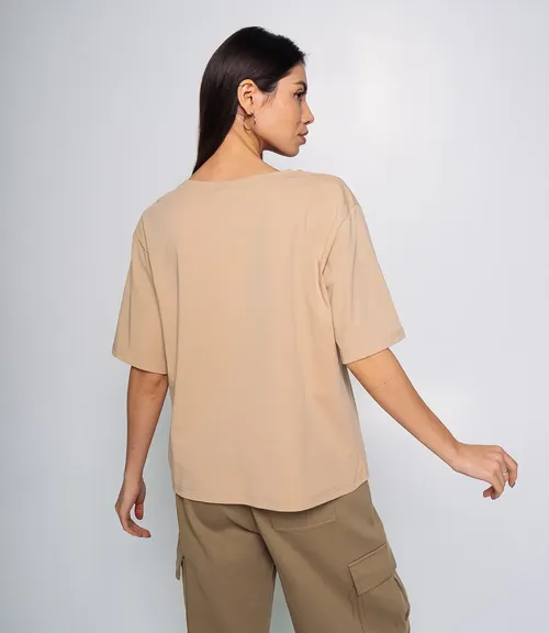 Футболка #КТ6239, бежевый