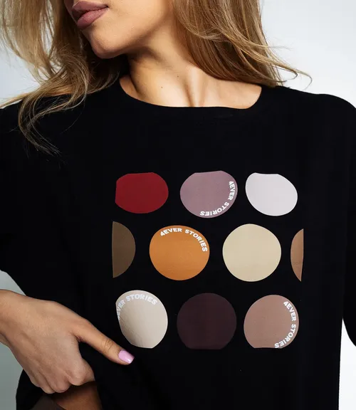 Футболка #КТ6239, чёрный