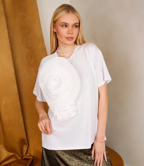 Футболка #БШ2148, белый
