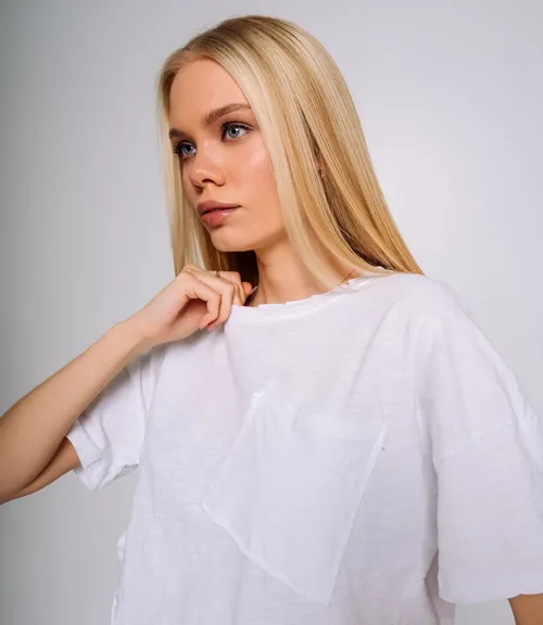Футболка #БШ2424, белый
