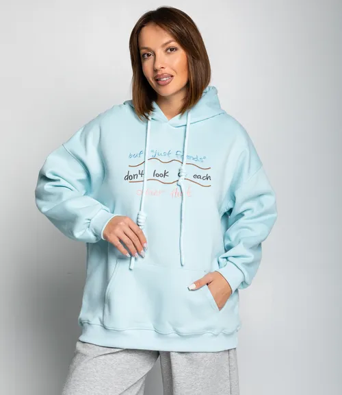 Худи #КТ3629, голубой