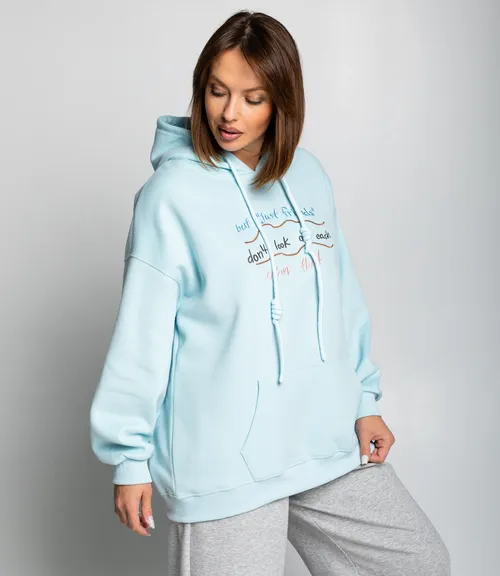 Худи #КТ3629, голубой