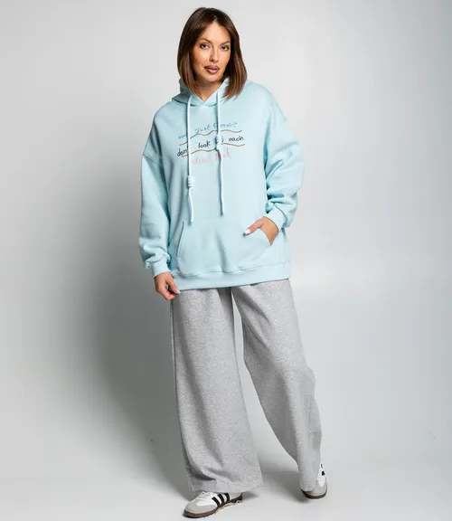 Худи #КТ3629, голубой