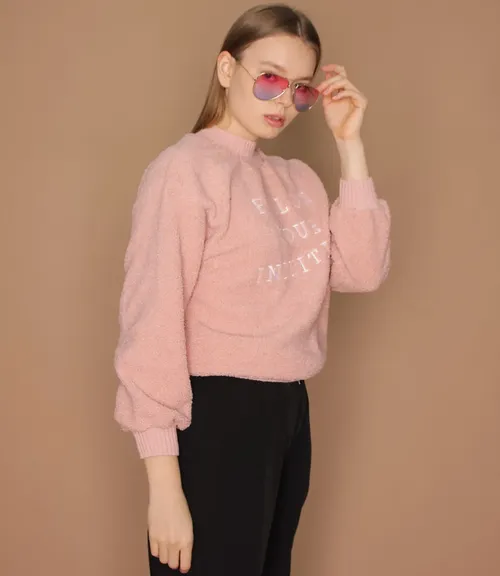 Свитер #0008029, розовый - фото 3