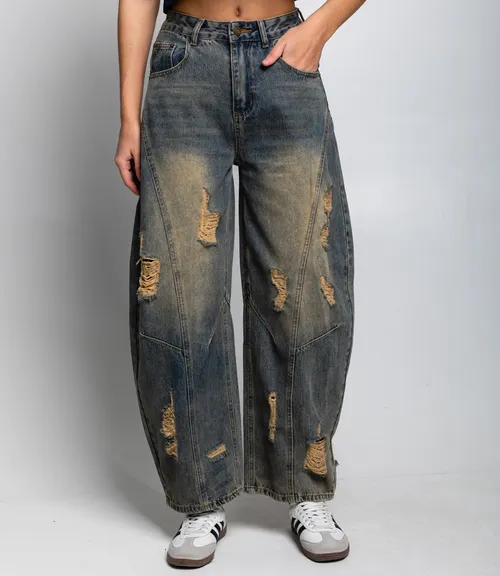 Джинсы #КТ3971, серо-голубой