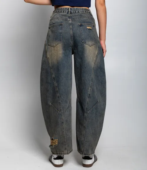 Джинсы #КТ3971, серо-голубой