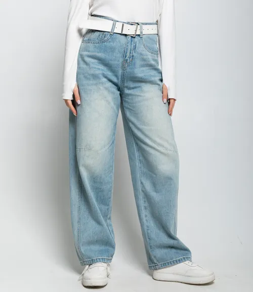 Джинсы #КТ5038 (1), голубой