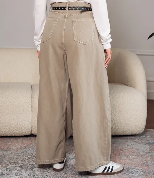 Джинсы #КТ8512 (2), бежево-серый