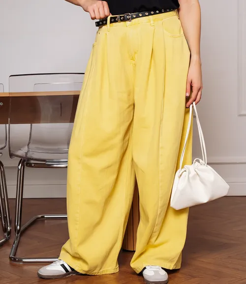 Джинсы #КТ8512 (2), жёлтый