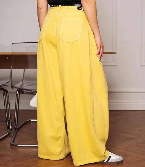 Джинсы #КТ8512 (2), жёлтый