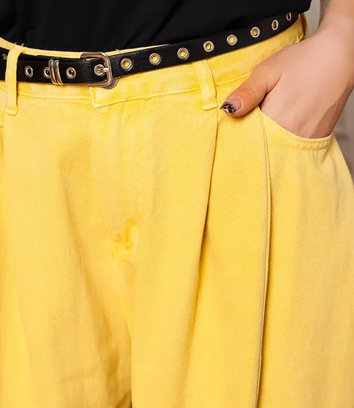 Джинсы #КТ8512 (2), жёлтый