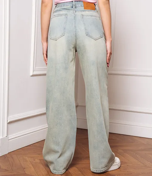 Джинсы #КТ8733, голубой