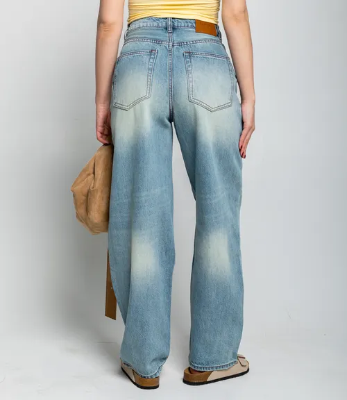 Джинсы #КТ1200 (1), голубой