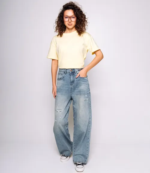 Джинсы #КТ8667 (1), голубой