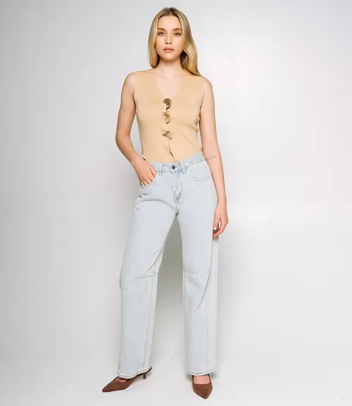 Джинсы #ОКТ055001, голубой