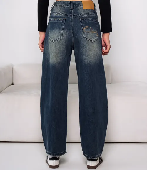 Джинсы #КТ8185, синий