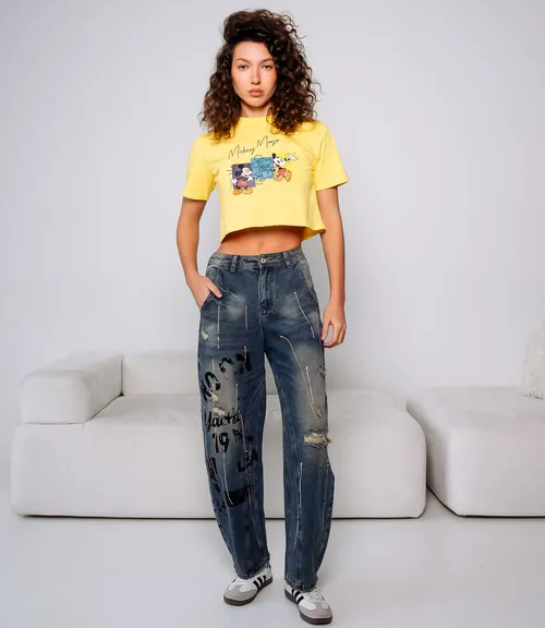 Джинсы #КТ8181 (1), синий