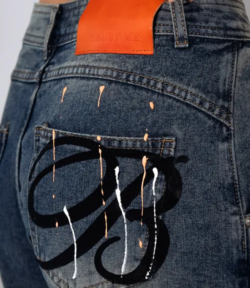 Джинсы #КТ8181 (1), синий