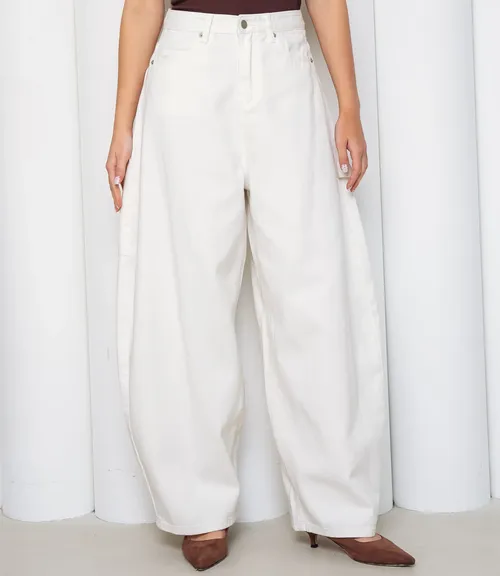 Джинсы #КТ10961, белый