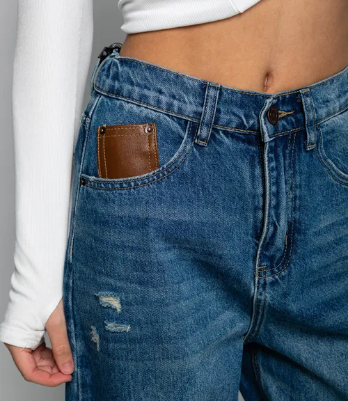 Джинсы #КТ8661 (1), синий