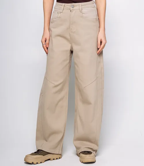 Джинсы #КТ15108, бежевый