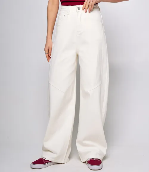 Джинсы #КТ15108, молочный