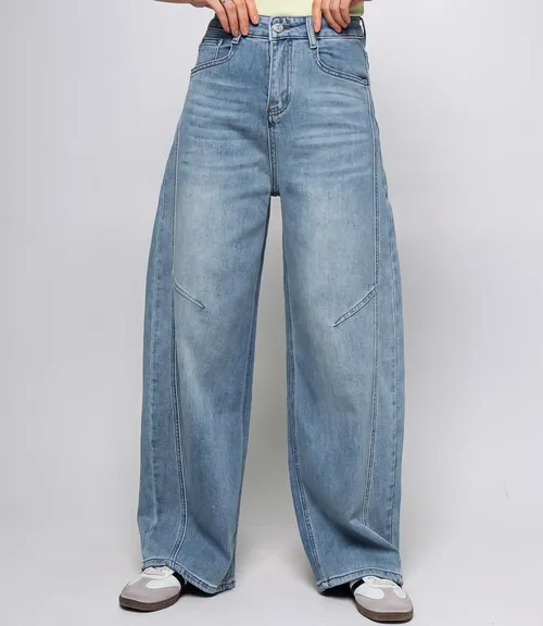 Джинсы #КТ15108, голубой