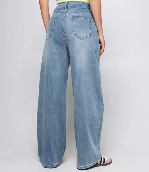 Джинсы #КТ15108, голубой