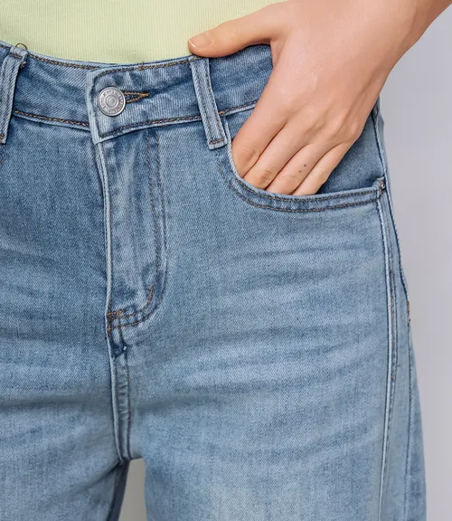 Джинсы #КТ15108, голубой