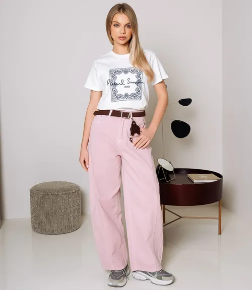 Джинсы #КТ6906 (1), светло-розовый