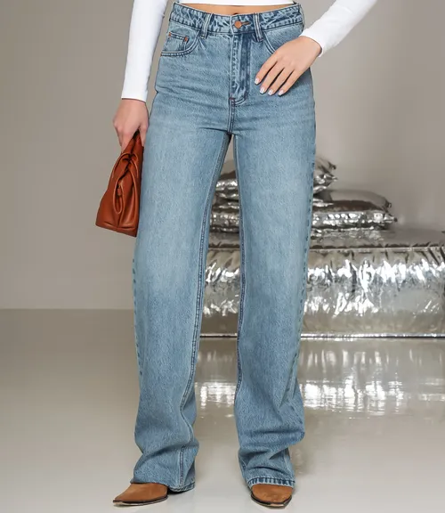 Джинсы #КТ1277, голубой