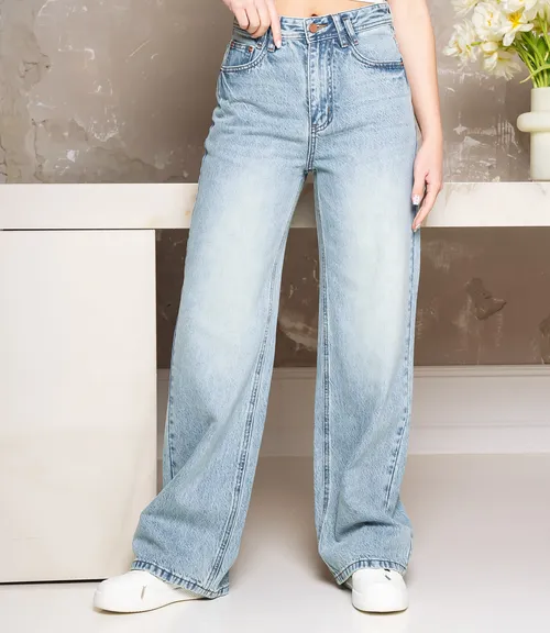 Джинсы #КТ6176, голубой