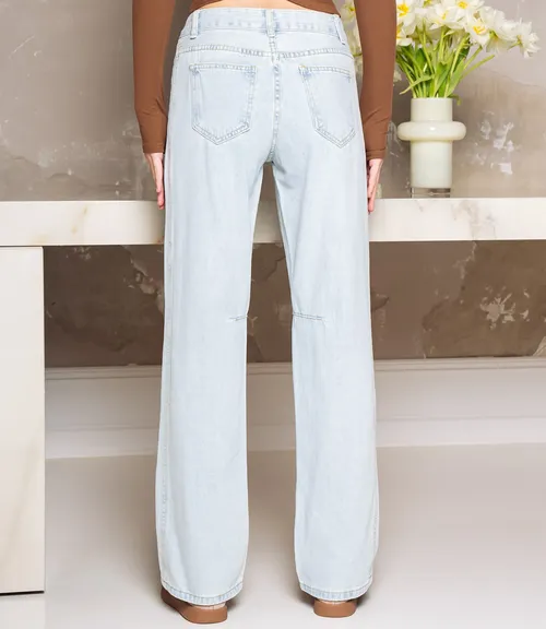 Джинсы #ОКТ055001, голубой