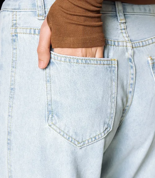 Джинсы #ОКТ055001, голубой