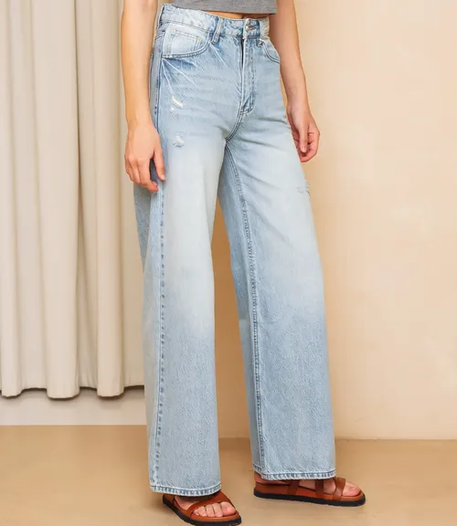 Джинсы #КТ1616 (1), голубой