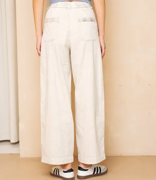 Джинсы #КТ2031 (3), бежево-серый