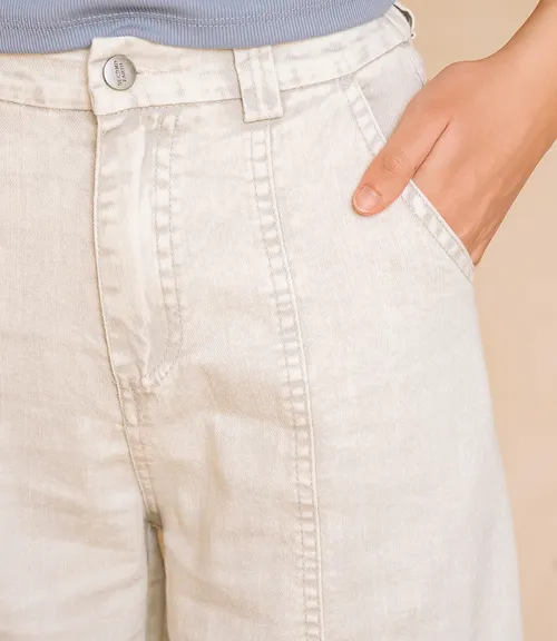 Джинсы #КТ2031 (3), бежево-серый