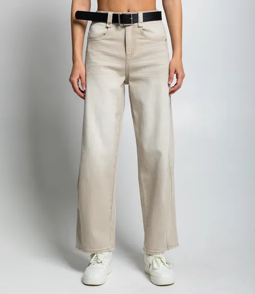 Джинсы #КТ89521, бежевый