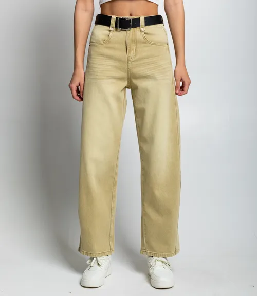 Джинсы #КТ89521, песочный