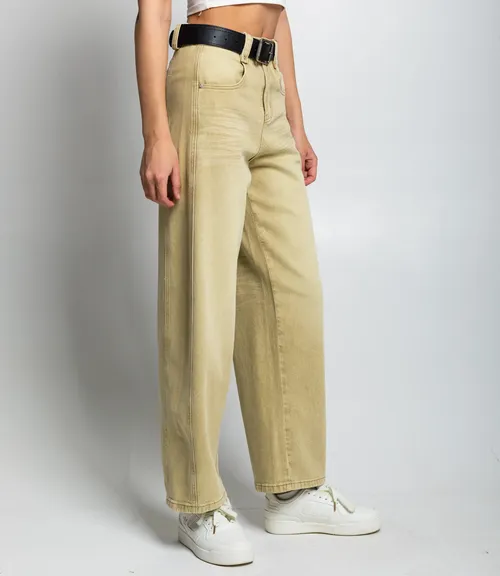 Джинсы #КТ89521, песочный