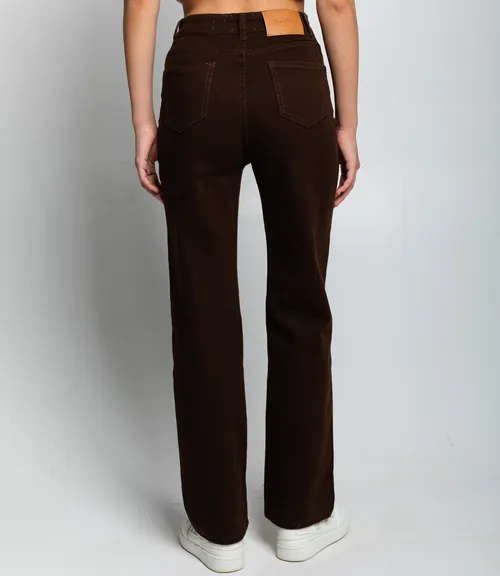 Джинсы #КТ8928, шоколадный