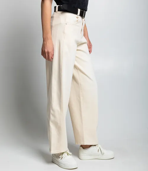 Джинсы #КТ89521, кремовый