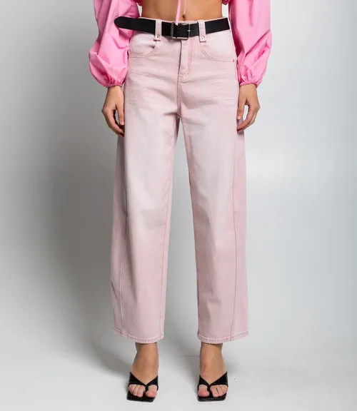 Джинсы #КТ89521, светло-розовый