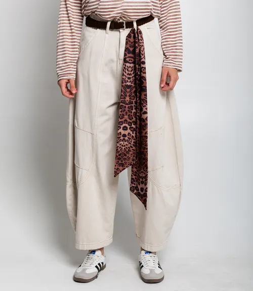 Джинсы #КТ70016, светло-бежевый