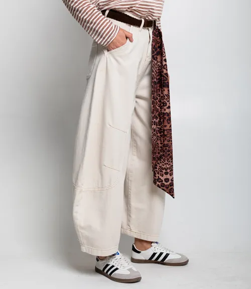 Джинсы #КТ70016, светло-бежевый