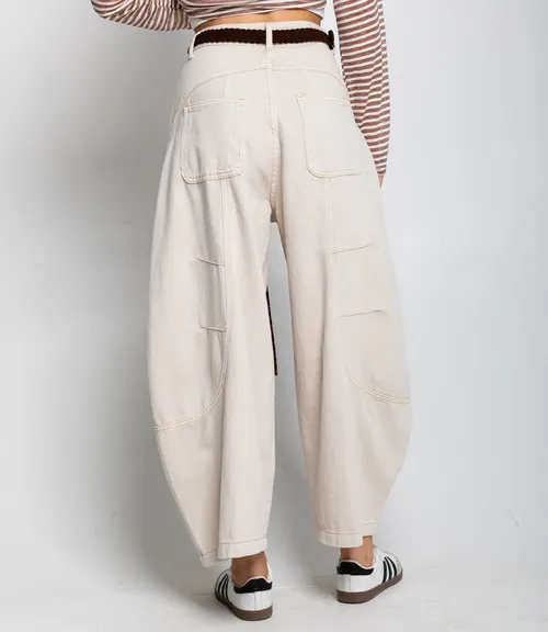 Джинсы #КТ70016, светло-бежевый