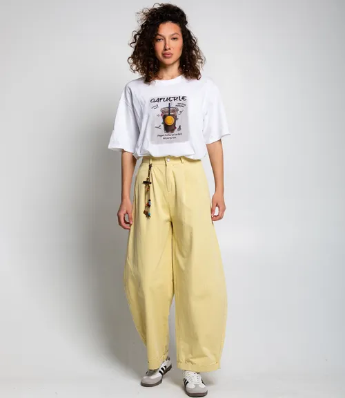 Брюки #КТ2635, светло-жёлтый